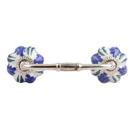 Royal Floral Ceramic Bridge Handle